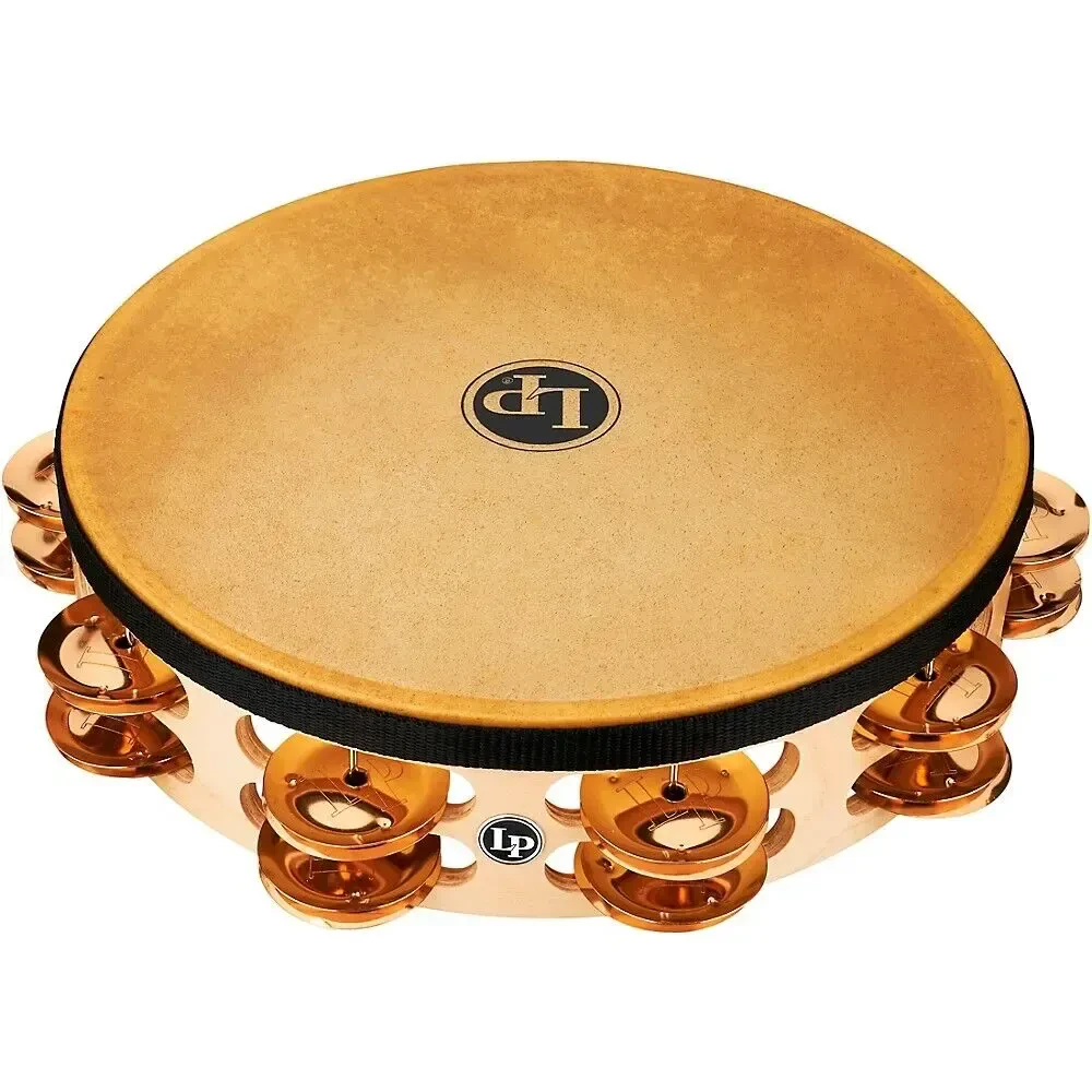 Тамбурин Latin Percussion 10" Pro Double Row Headed Tambourine Bronze