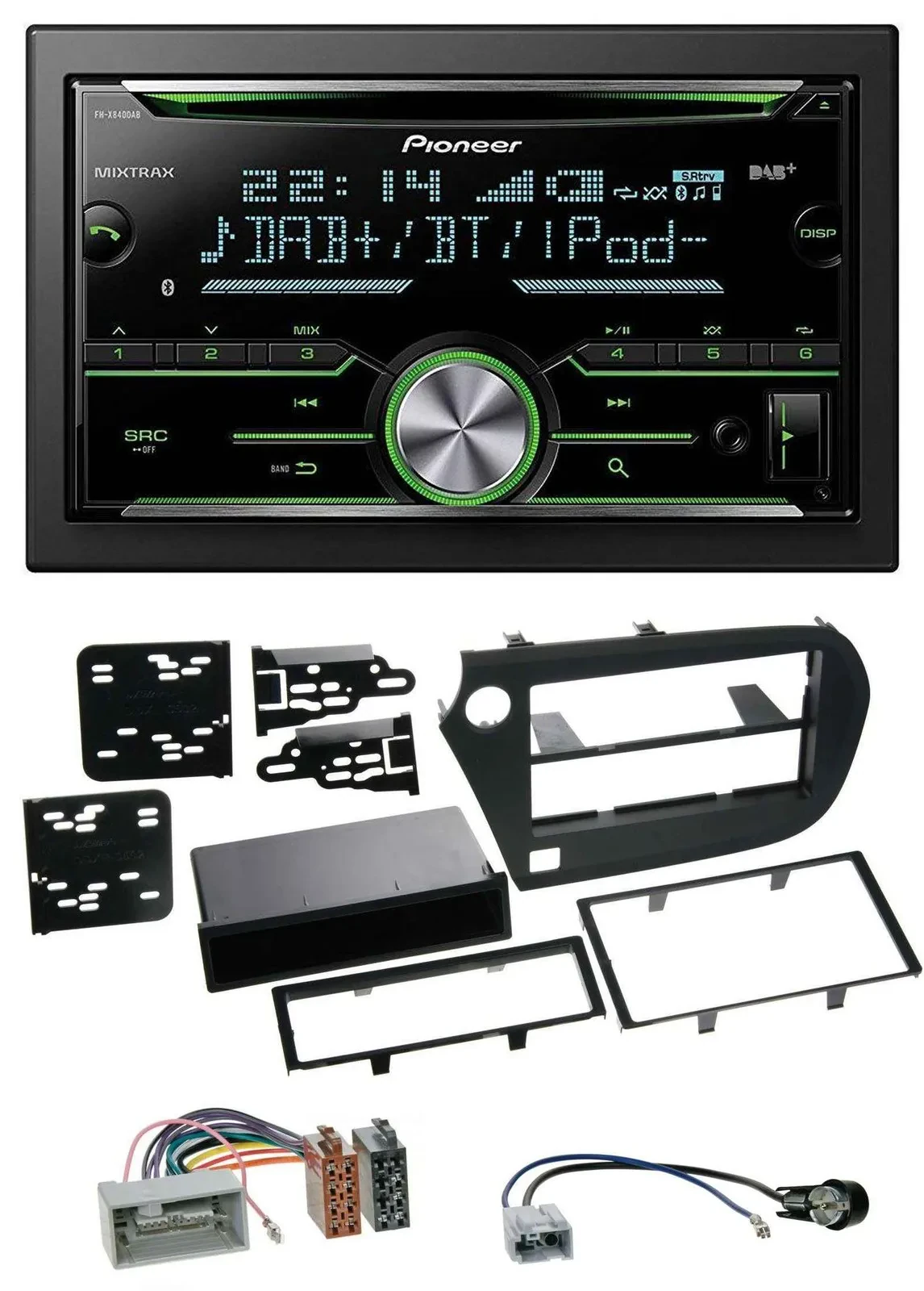 Pioneer Bluetooth MP3 DAB 2DIN USB CD Autoradio für Honda Insight ZE2 09-13