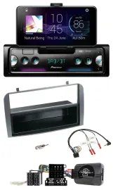 Pioneer USB Lenkrad Bluetooth DAB Autoradio für Alfa 147 GT 07-10 anthrazit Abla