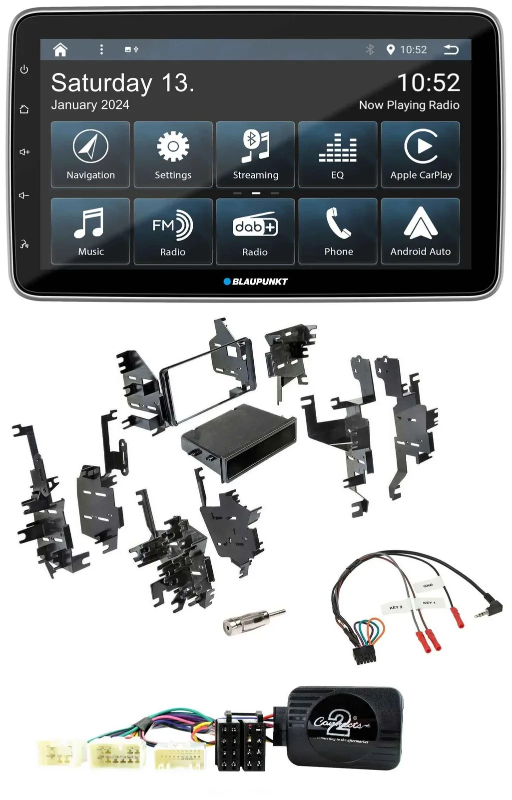 Blaupunkt USB DAB SD Lenkrad Bluetooth Autoradio für Toyota Yaris 2007-2012