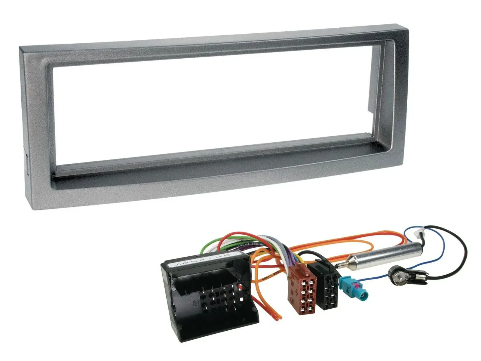 Radioeinbauset DIN Autoradio für Citroen C5 Peugeot 407 ab 04 grau-metallic