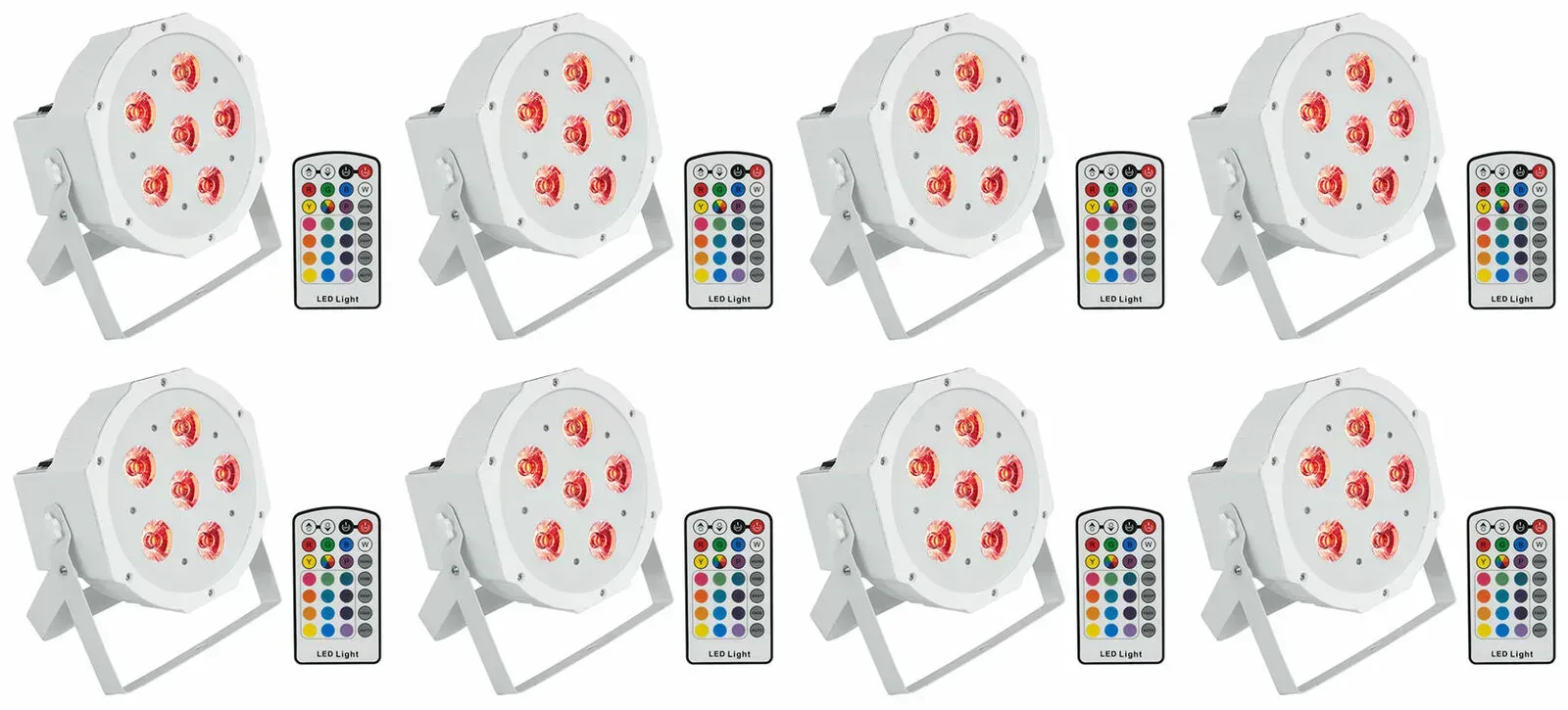 Светодиодный прибор Rockville BATTERY PAR 6RF White (8 штук)