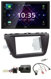 Автомагнитола JVC 2-DIN, DAB, Bluetooth, USB, совместимая с кнопками на руле, для Suzuki SX4 (с 2013)