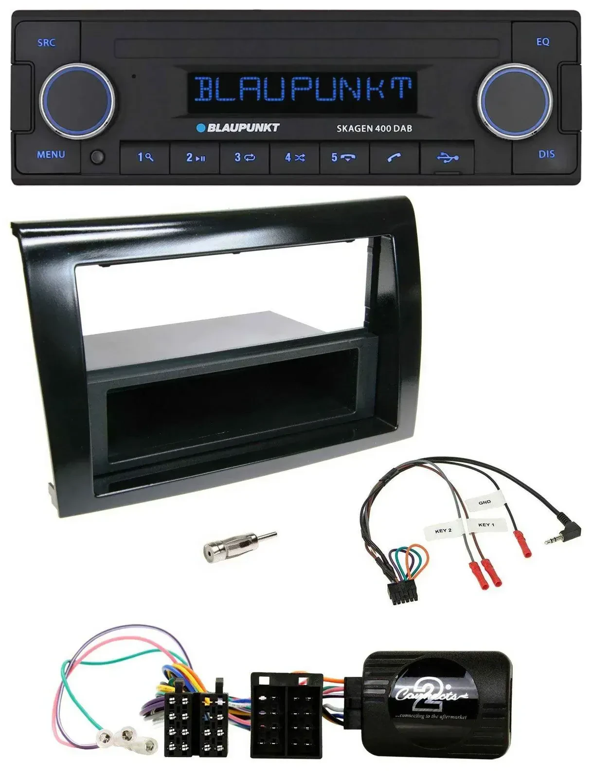 Blaupunkt DAB USB Bluetooth Lenkrad Autoradio für Fiat Bravo 2007-2014