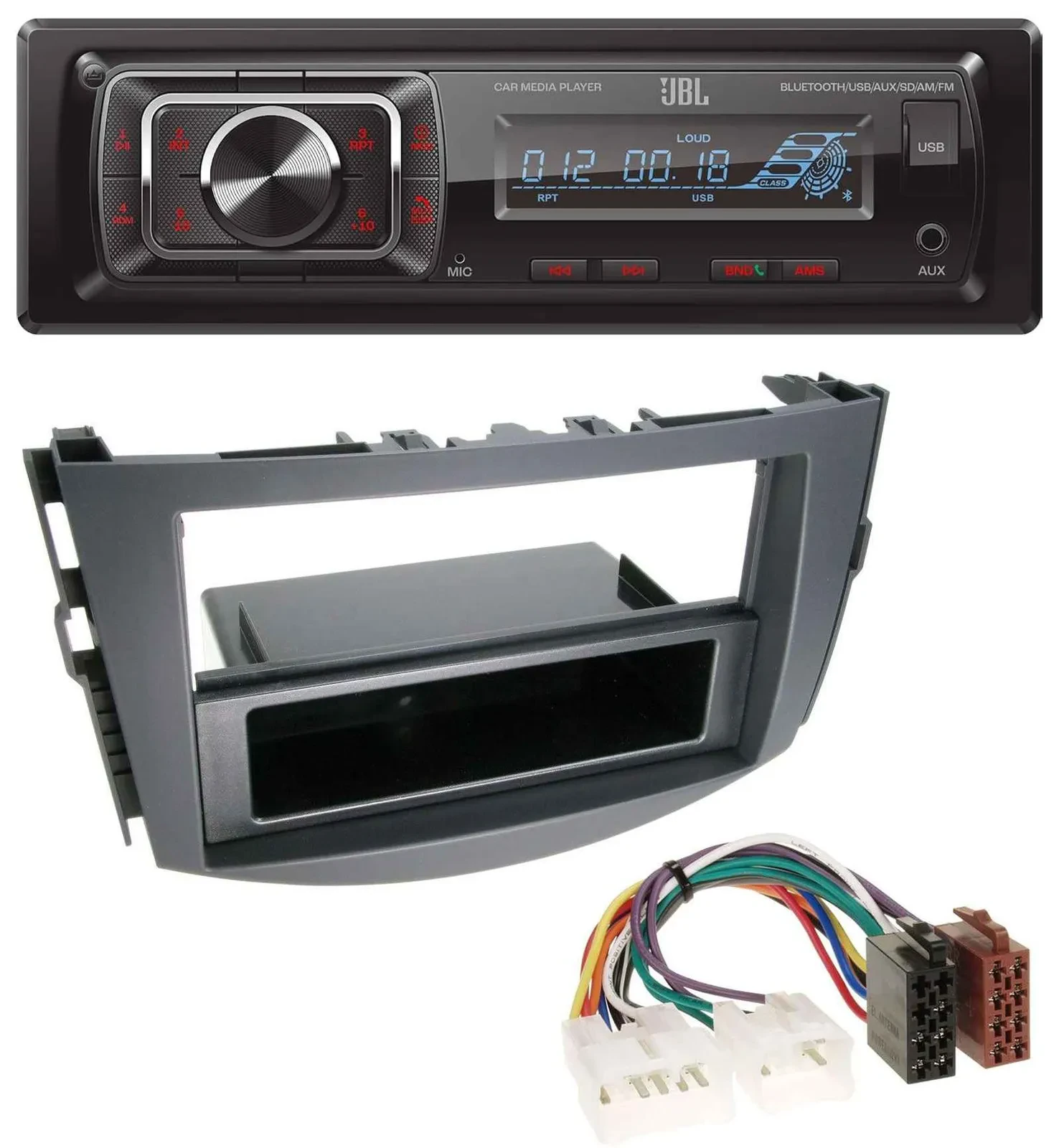 JBL SD AUX MP3 USB Bluetooth Autoradio für Toyota RAV-4 (ab 2006)