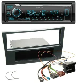 Kenwood Bluetooth MP3 DAB USB Autoradio für Opel Corsa D ab 2005 Stealth Schwarz