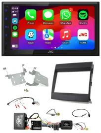 JVC Bluetooth 2DIN Lenkrad DAB USB Autoradio für Porsche Cayenne MOST-Soundsyste