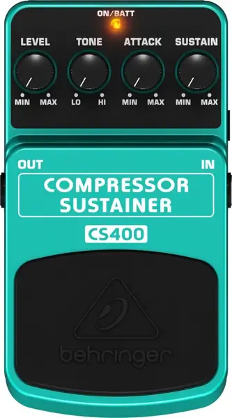 Педаль эффектов для электрогитары Behringer CS400 Comressor/Sustainer