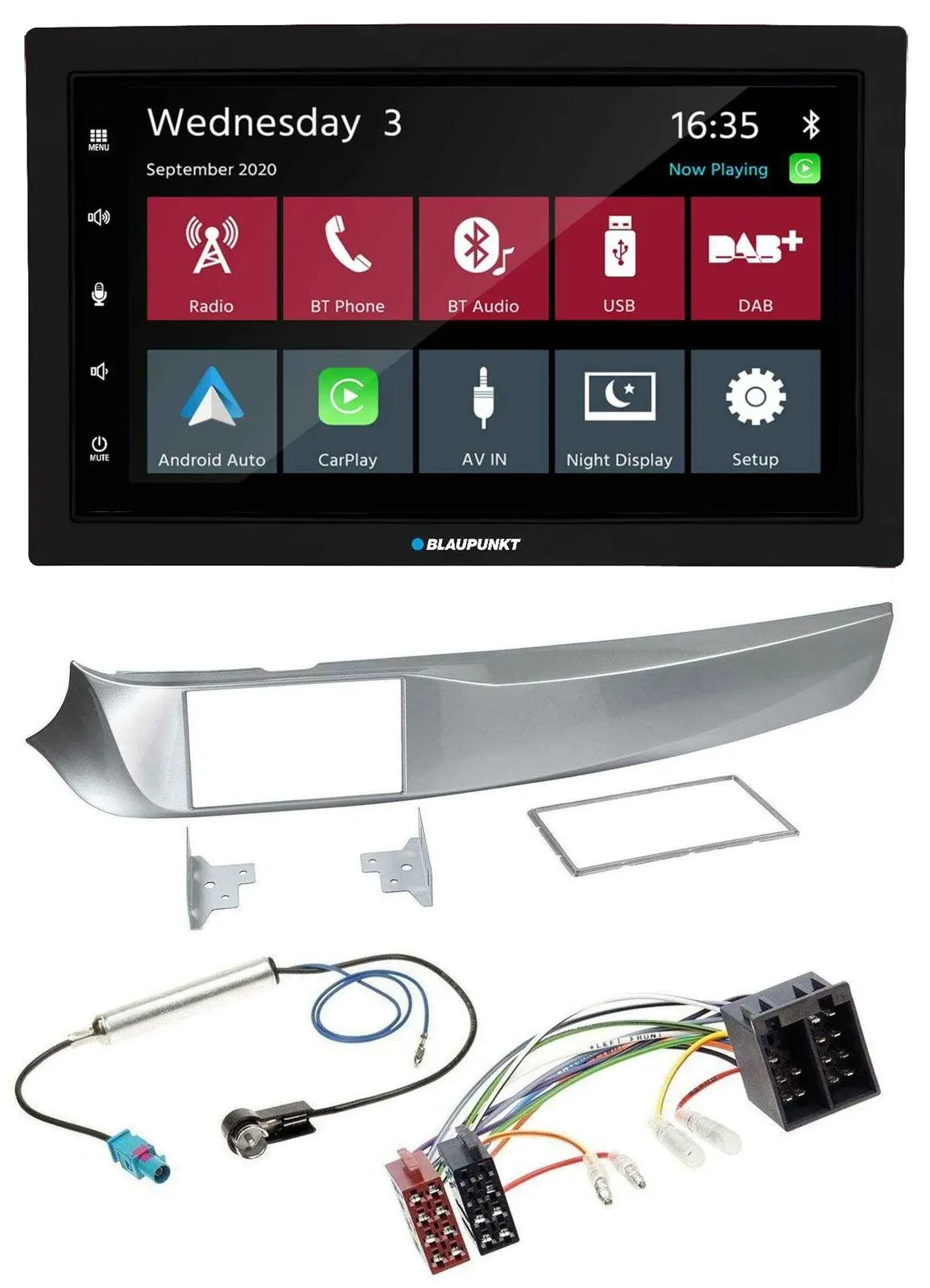 Blaupunkt DAB Bluetooth USB MP3 2DIN Autoradio für Alfa Giulietta 05/2010-10/201