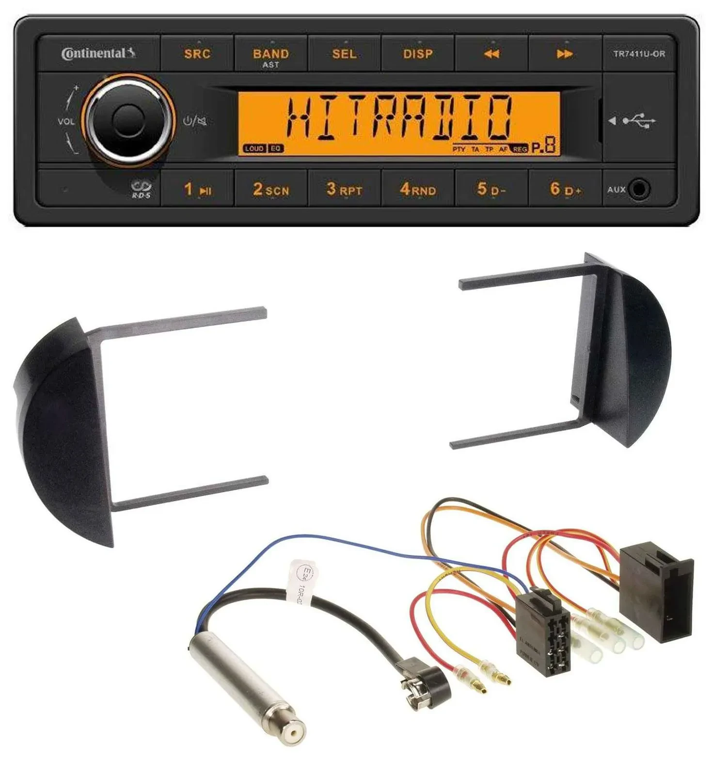 Continental 1DIN USB AUX MP3 Autoradio für VW Beetle (1998-2011)