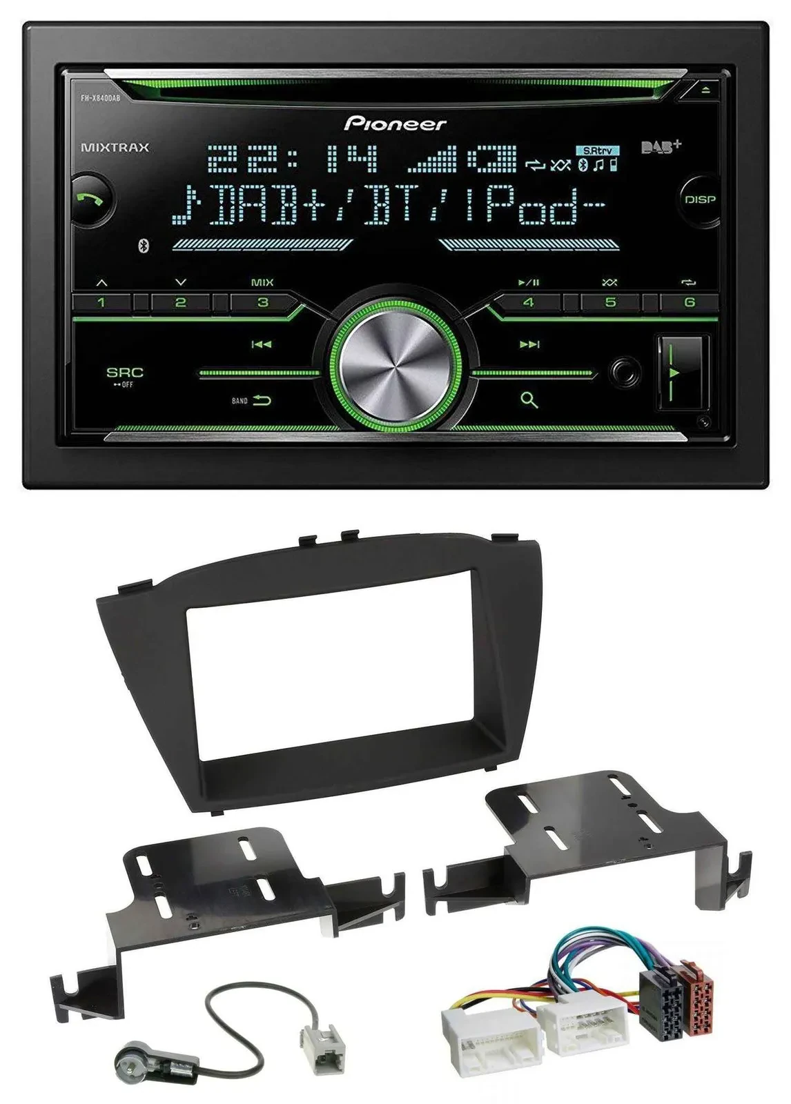 Pioneer Bluetooth MP3 DAB 2DIN USB CD Autoradio für Hyundai ix35 (ab 2013)
