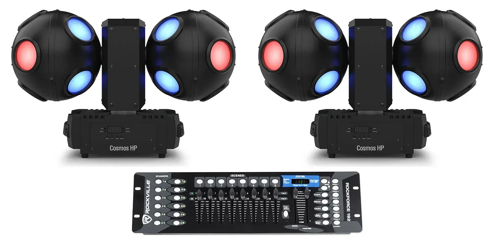 Светодиодный прибор Chauvet DJ Cosmos HP RGBW LED DMX с DMX-пультом