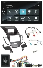 Автомагнитола Blaupunkt 2DIN Bluetooth USB DAB навигация, поддержка кнопок на руле, для Ford Fiesta (2010–2013)