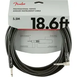 Инструментальный кабель Fender Professional Series Straight to Angle Instrument Cable 18.6 ft. Black