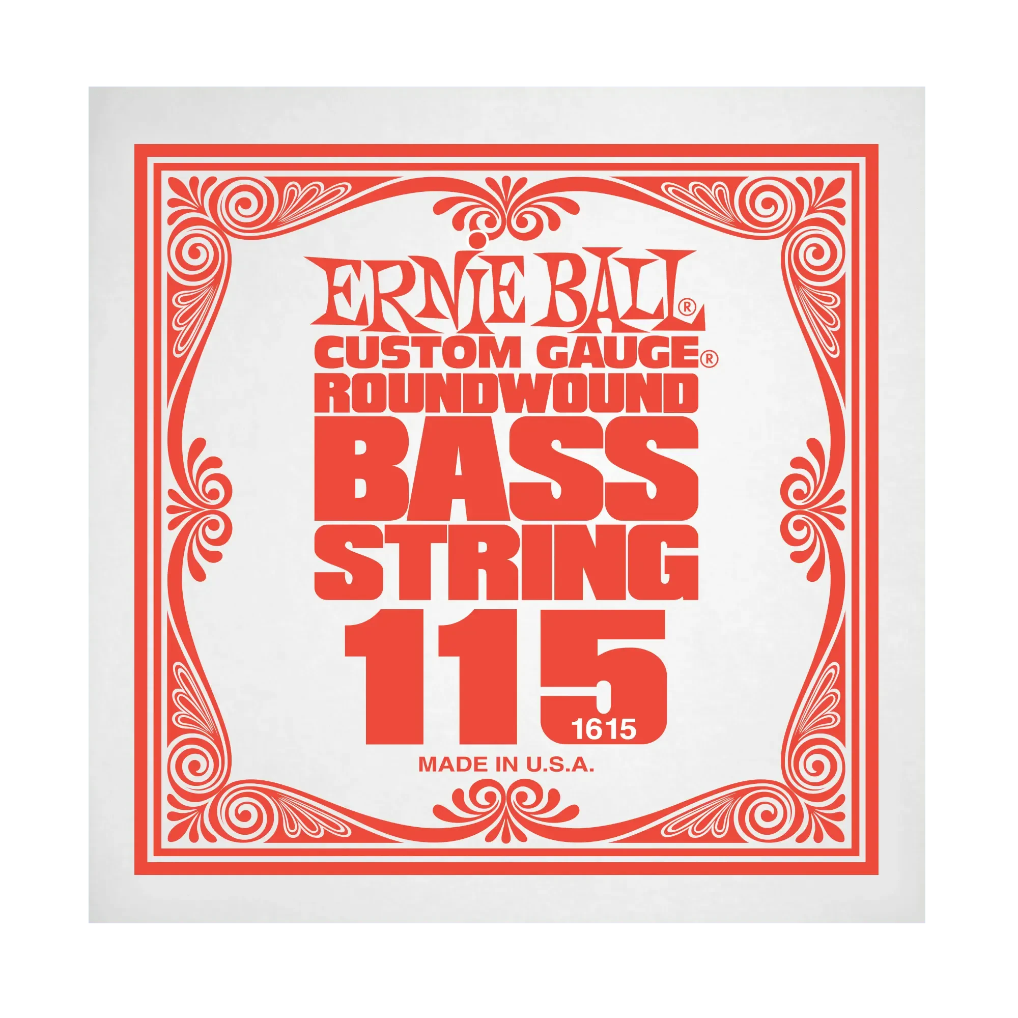 Струна для бас-гитары Ernie Ball P01615, сталь никелированная, круглая оплетка, калибр 115