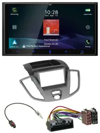 JVC USB Bluetooth 2DIN DAB MP3 Autoradio für Ford Transit V363 2014-2018