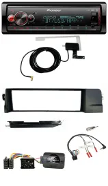 Автомагнитола для BMW 3 Series E46 1998–2007 Pioneer Bluetooth, DAB, USB, поддержка кнопок на руле (Rundpin)