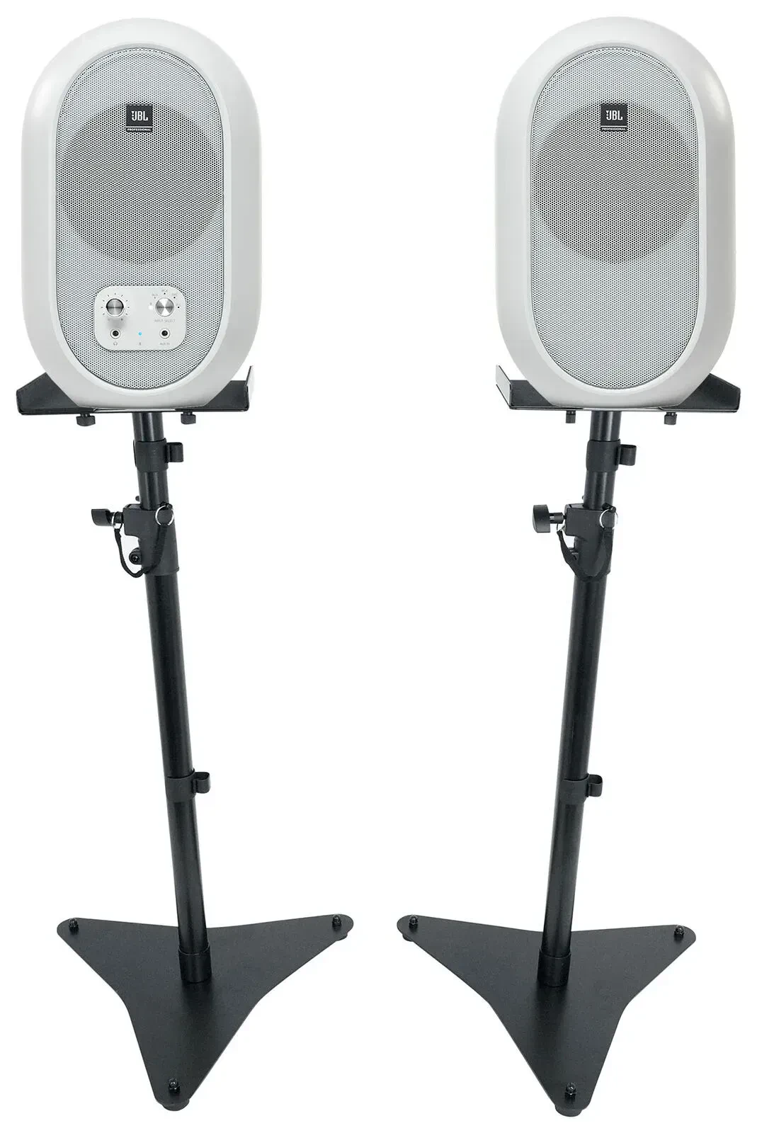 2) JBL 104SET-BTW Active Studio Reference Monitors w/Bluetooth+Adjustable Stands