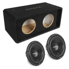 Сабвуфер для авто NVX NE102P_R2D210 10", щелевой фазоинвертор, корпус 3/4" MDF, двойной