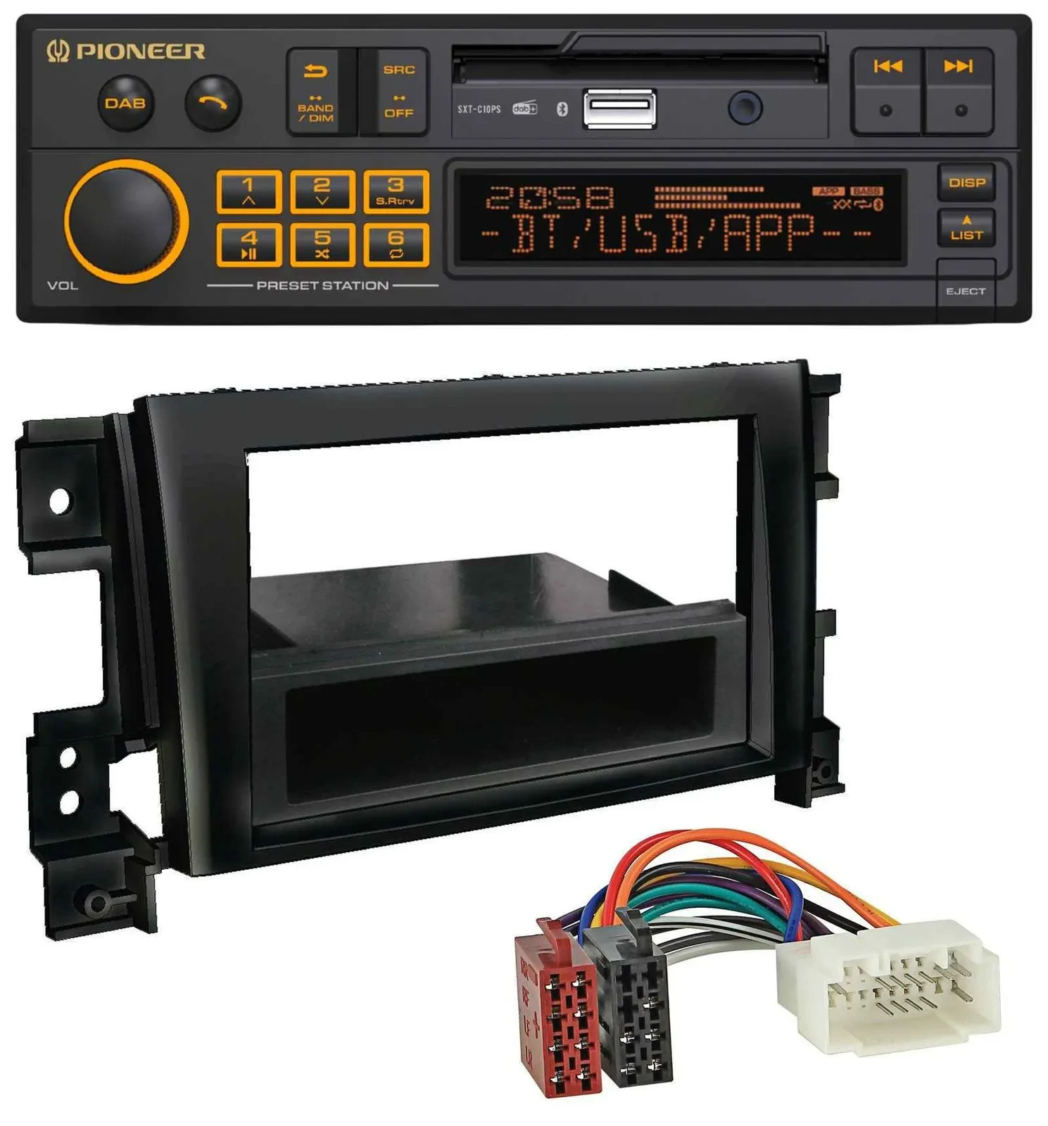 Pioneer DAB MP3 USB Bluetooth Autoradio für Suzuki Gran Vitara (ab 2005)
