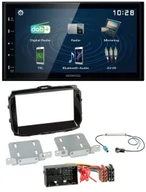 Автомагнитола для Alfa Romeo Giulietta (с 2013, 940, Facelift) Kenwood 2DIN, Bluetooth, MP3, USB, DAB