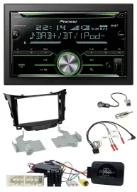 Pioneer Bluetooth Lenkrad DAB 2DIN USB CD Autoradio für Hyundai I30 ab 2017
