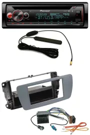 Автомагнитола Pioneer USB DAB MP3 Bluetooth CD для Seat Ibiza (с 2008), серый Conemara Grau