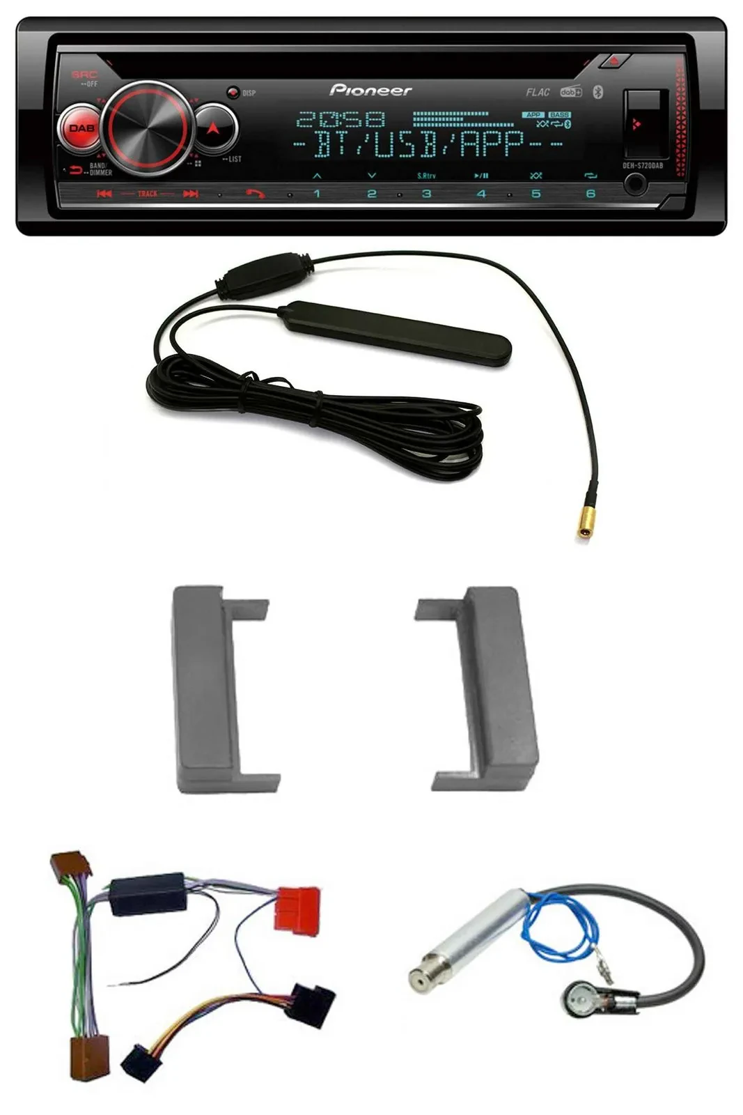 Автомагнитола для Audi A2/A3 8L/A4 B5/TT (1999–2006) Pioneer USB, DAB, MP3, Bluetooth, CD