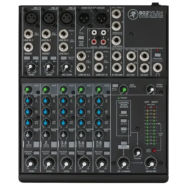 Аналоговый микшер Mackie VLZ4 Series 802VLZ4 8-Channel Ultra Compact Mixer