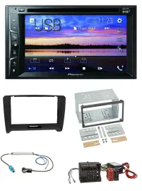 Pioneer Bluetooth 2DIN USB DVD DAB MP3 Autoradio für Audi TT 06-14 Aktivsystem Q