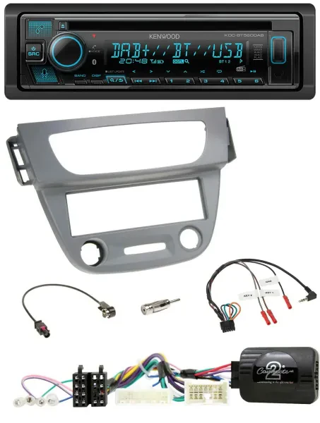 Kenwood Bluetooth DAB CD Lenkrad USB Autoradio für Renault Megane 3 2012-2014 gr