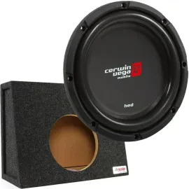 Cerwin-Vega HS102D 10" Shallow Mount Subwoofer with Truck Box