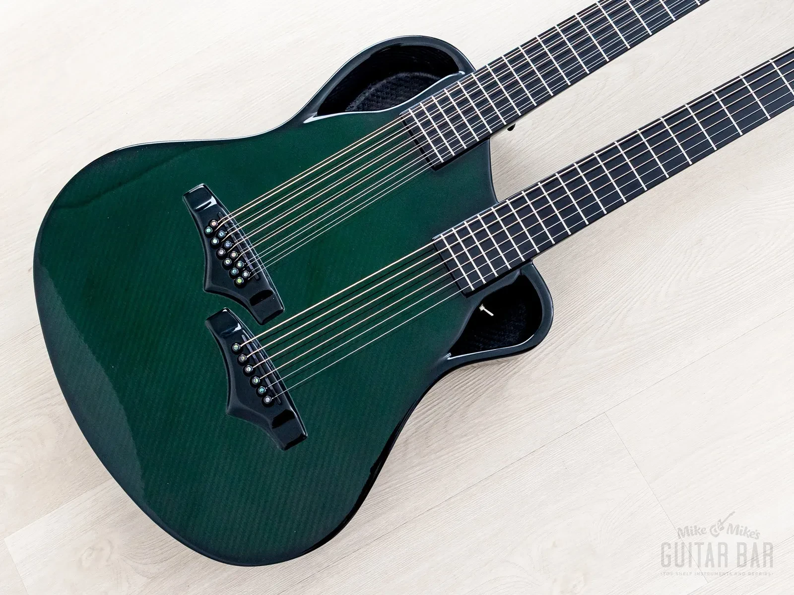 2017 Emerald Guitars Chimaera Carbon Fiber Double Neck Acoustic, 6+12-String