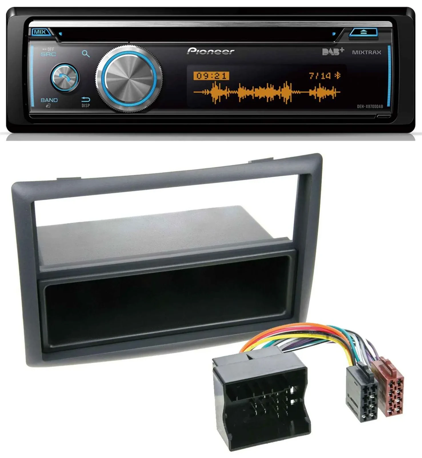 Автомагнитола Pioneer CD/MP3, DAB, USB, Bluetooth для Renault Megane (2009–2010)