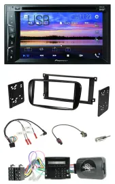 Pioneer Bluetooth 2DIN USB DVD DAB Lenkrad Autoradio für Ford Mondeo S-Max glänz