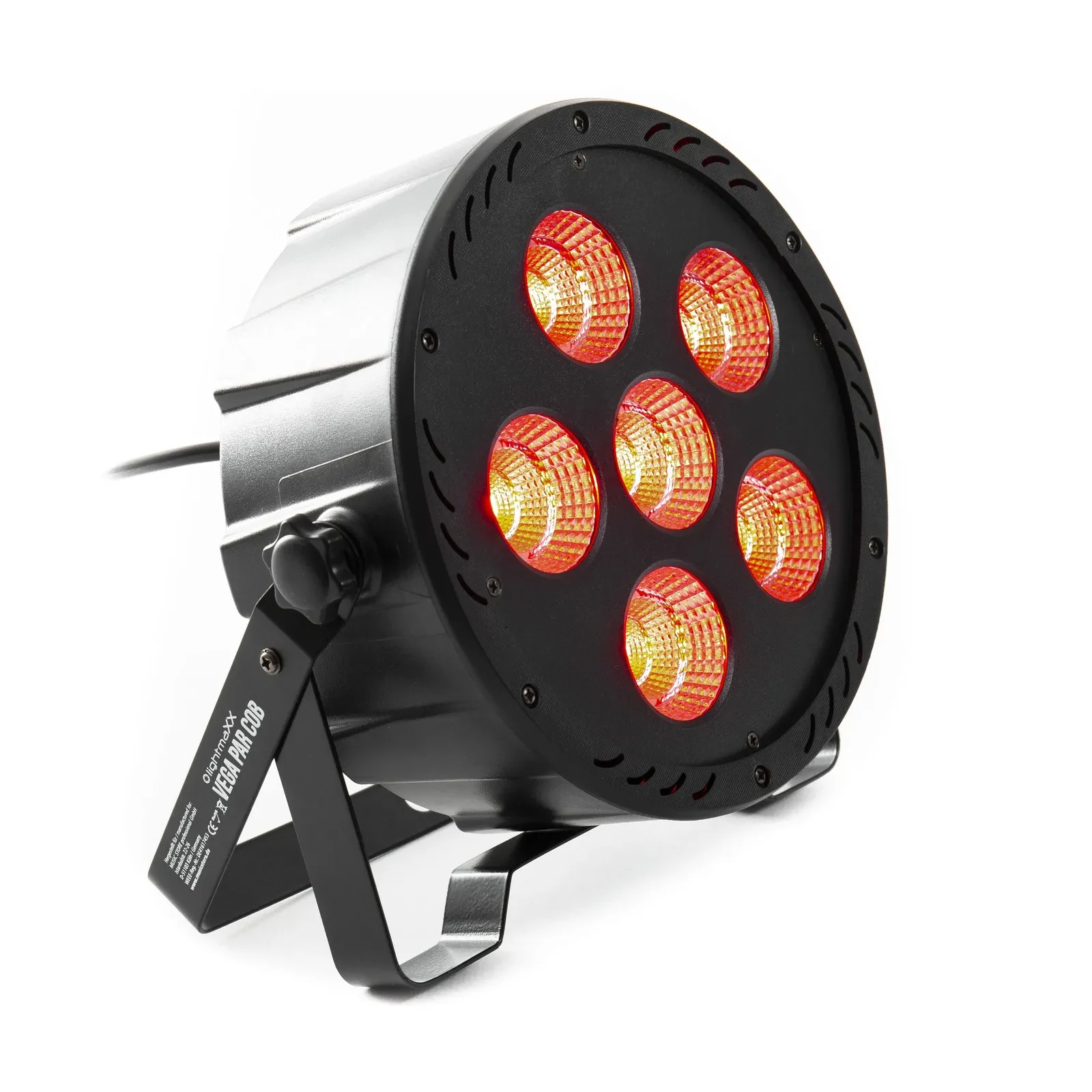 LED PAR Scheinwerfer Vega 6x30W RGB Farbmischung DMX Musiksteuerung Montagebügel
