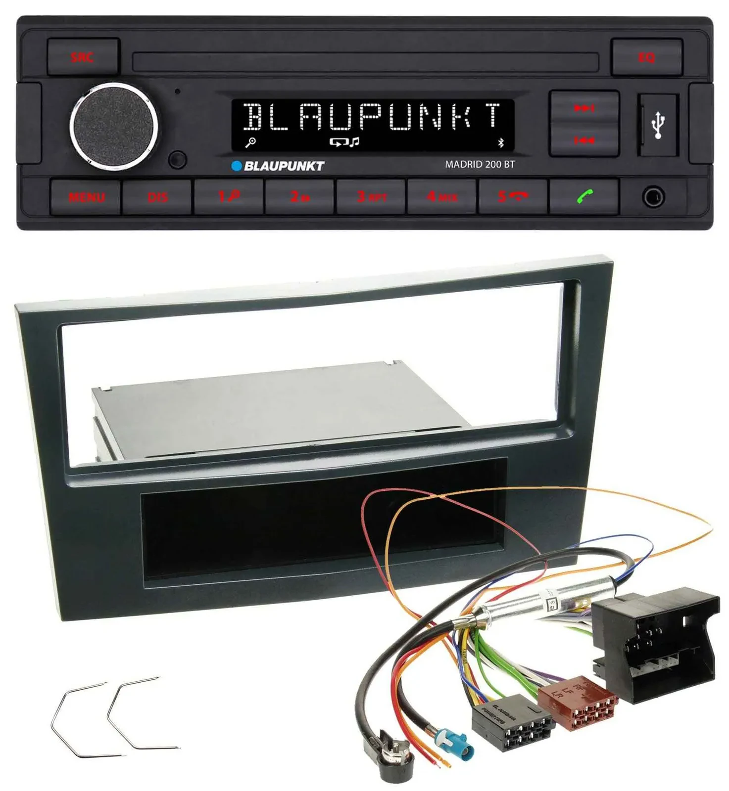 Blaupunkt USB AUX Bluetooth MP3 Autoradio für Opel Corsa D ab 2005 Stealth Schwa