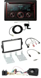 Автомагнитола Pioneer 2DIN DAB USB CD Bluetooth для Dacia Sandero (с 2013)