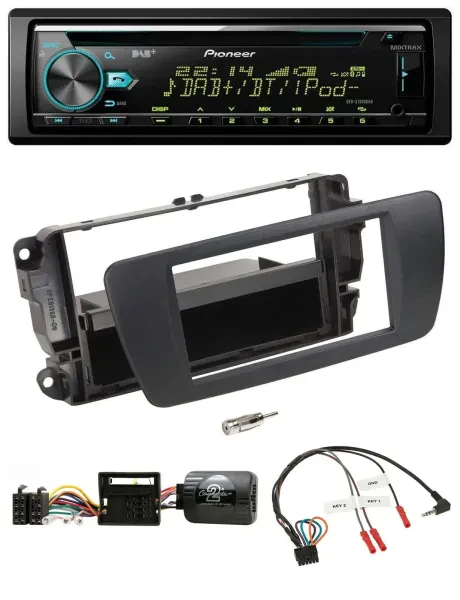 Pioneer DAB Lenkrad CD USB Bluetooth Autoradio für Seat Ibiza nitschwarz