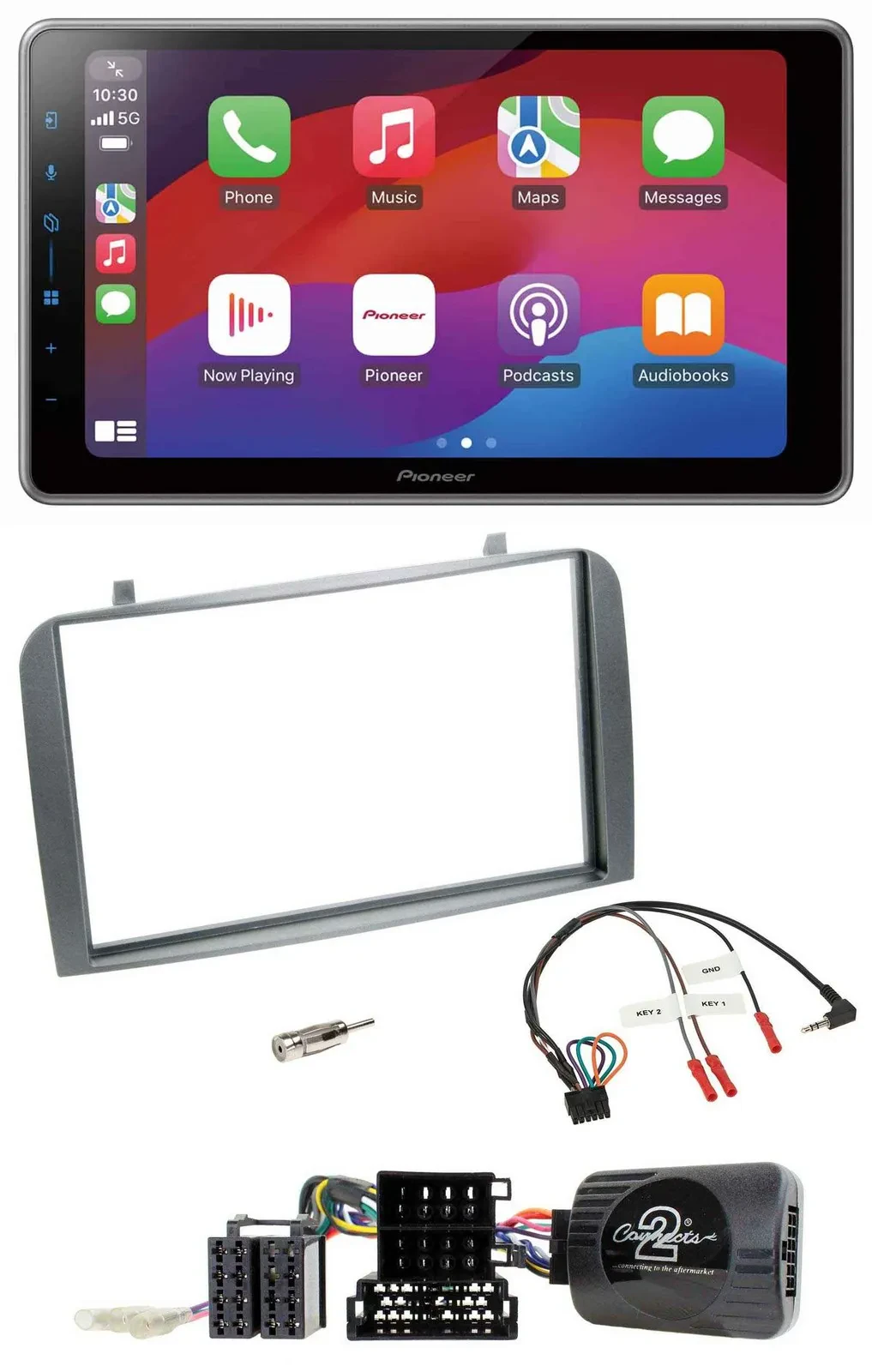 Pioneer Lenkrad USB DAB Bluetooth 2DIN Autoradio für Alfa Romeo GT 147 07-10 ant