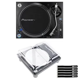 Pioneer DJ PLX-1000 Direct Drive Professional Turntable w Decksaver Cover