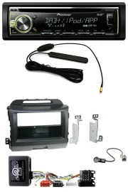 Pioneer MP3 USB CD DAB Lenkrad Autoradio für Kia Sportage 3 Navi 10-15 schwarz