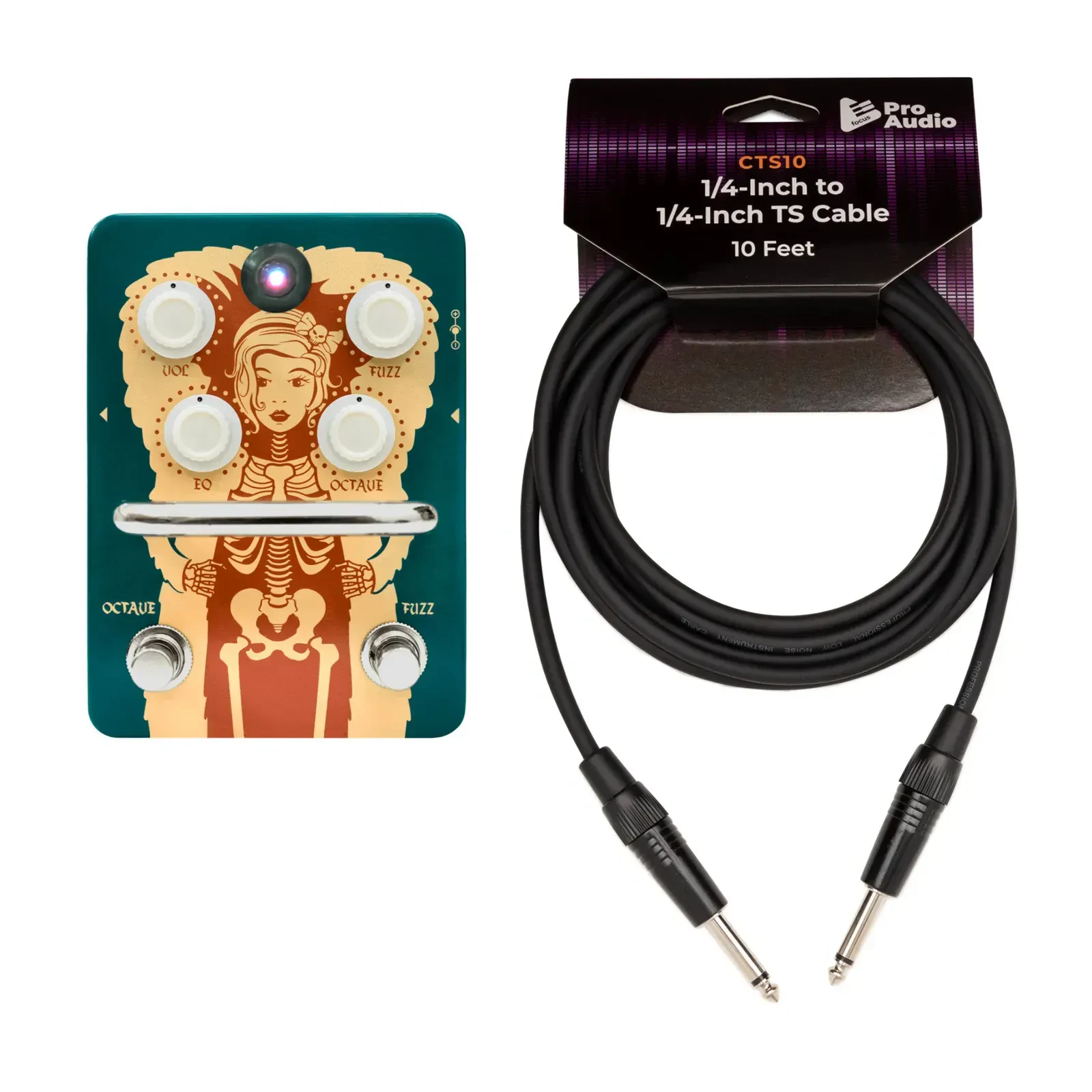 Педаль эффектов для электрогитары Orange Octave Vintage Fuzz с кабелем