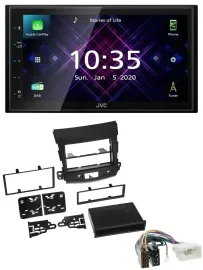 JVC DAB 2DIN MP3 Bluetooth USB Autoradio für Citroen C-Crosser Mitsubishi Outlan