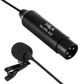 Микрофон для радиосистемы H&A HA-OML-XLR Black с аксессуарами