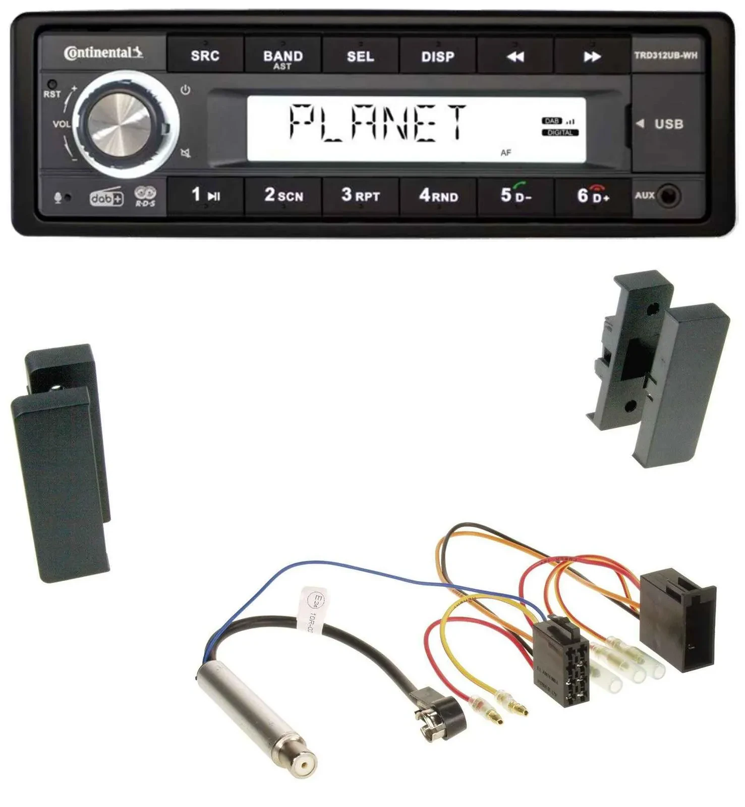 Continental USB 1DIN AUX DAB MP3 Autoradio für Seat Leon, Toledo (1998-2006)