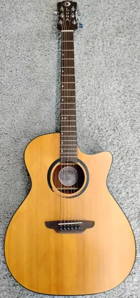 Luna WABI E GC WABI SABI Grand Concert Solid-Top Acoustic-Electric Guitar - DEMO