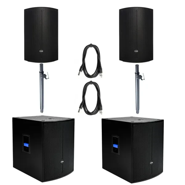 Audio Discovery 15+18 Stage 4, Aktive Lautsprecher & Bassboxen Set, 400W RMS