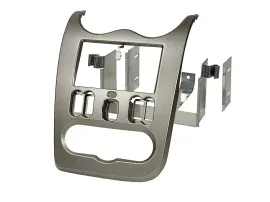 Radioblende Doppel DIN Autoradio für Dacia Duster Sandero Logan ab 2011 dunkelsi