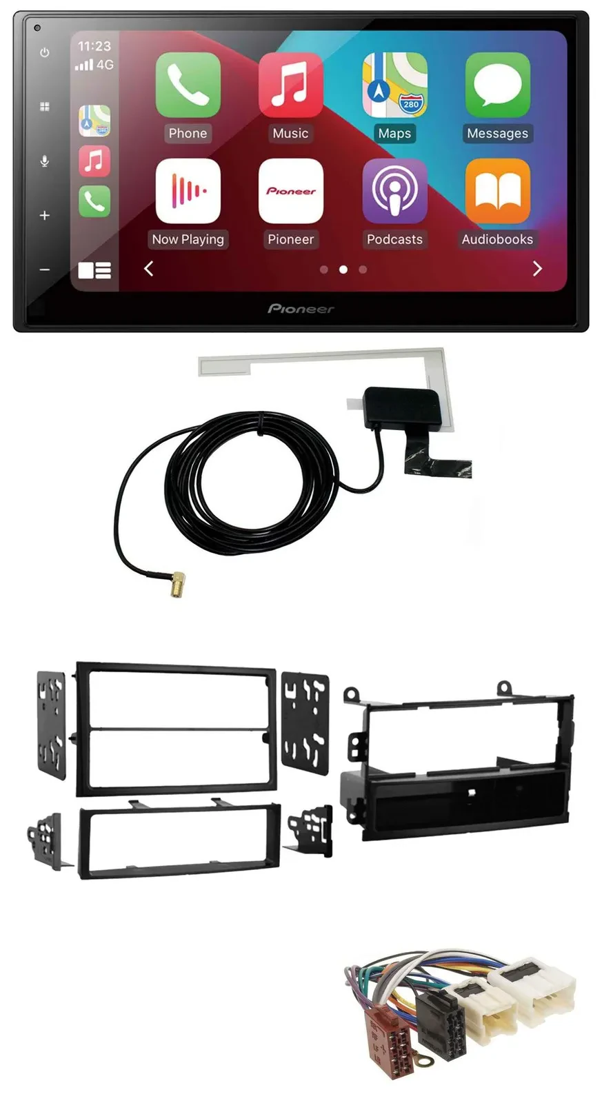 Автомагнитола для Nissan 350Z Roadster (2002–2005) Pioneer 2DIN, USB, Bluetooth, DAB, MP3